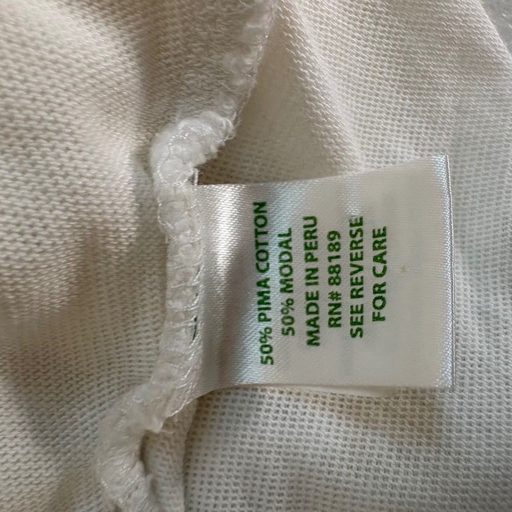 Lilly Pulitzer White Open Front Cardigan Womens S Pima Cotton Modal Lightweight - Picture 5 of 5